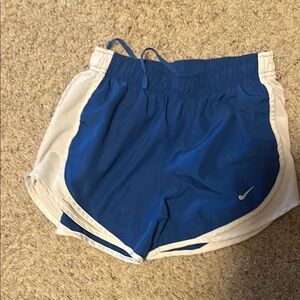 Nike Blue and White Athletic Shorts
